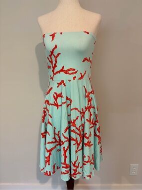 J. McLaughlin RARE Catalina Cloth Strapless Dress XS